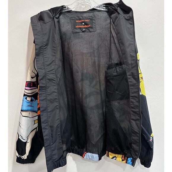 Members Only X Nickelodeon Wind Breaker Men's Size Medium oversized Rare! - Picture 15 of 16